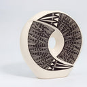 Tina Garcia Signed Pueblo Acoma Pottery | Tina Garcia Clay Decorative Vase for Rustic Decor for Native Art Gift Unique Shelf Decor for Entry Way Console - Indigenous Vase ClassyTea