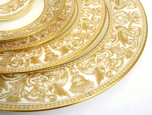 Wedgwood “Florentine Gold” China Set for 8
