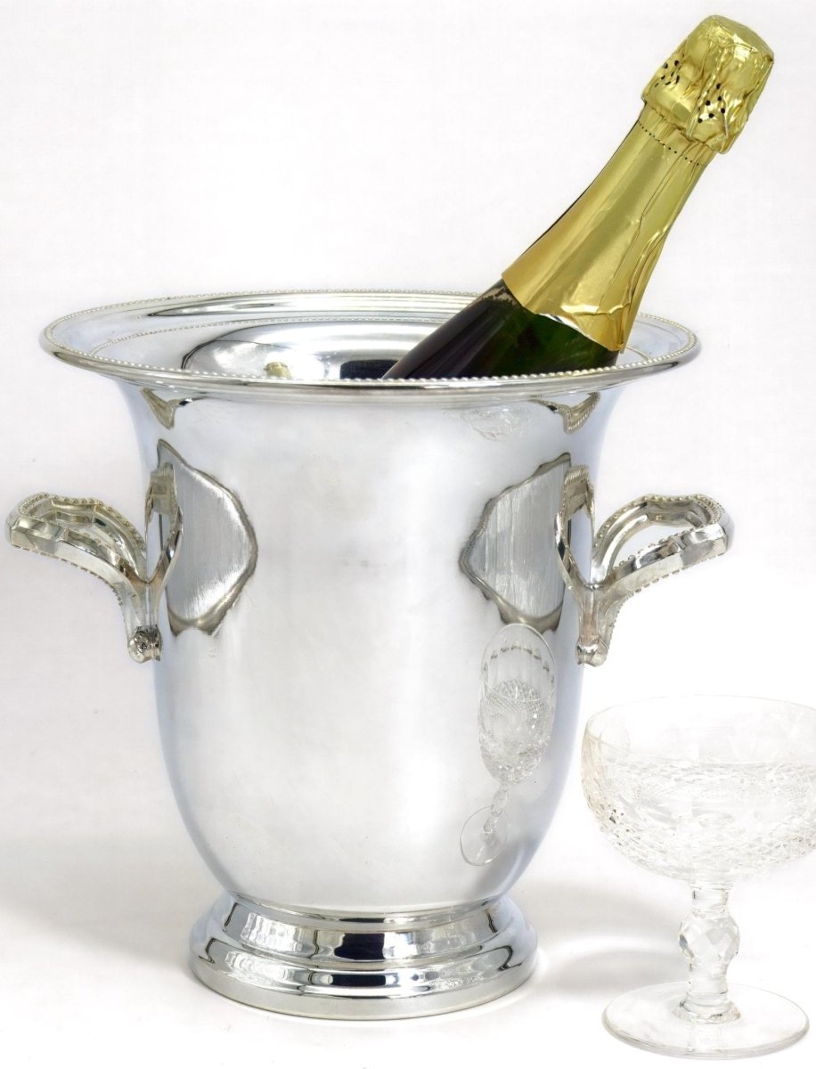 Towle Deep 1960s Vintage Silver Plate Ice Bucket Silver Champagne Bucket For Old Money Aesthetic Gift for Wine Lover For Kentucky Derby Party Gift - Ice Bucket ClassyTea