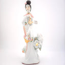 Unknown Chinese Porcelain Figurine Statue Sculpture Antique Asian Decor Floral Calligraphy 寿 Shou Longevity Lunar Gift Geisha Oriental Art Snake - Porcelain Figurine ClassyTea