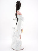 Unknown Chinese Porcelain Figurine Statue Sculpture Antique Asian Decor Floral Calligraphy 寿 Shou Longevity Lunar Gift Geisha Oriental Art Snake - Porcelain Figurine ClassyTea