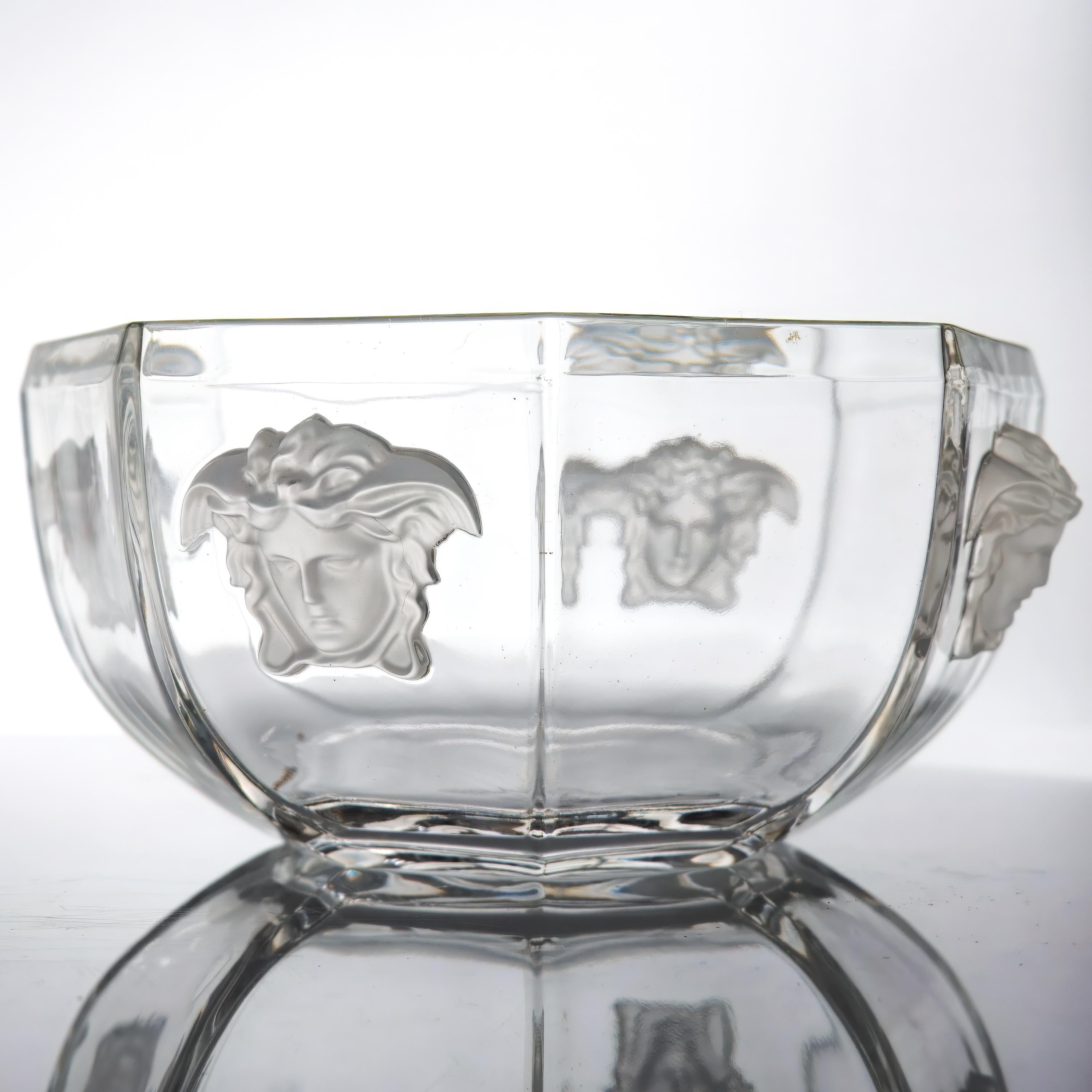 Versace Rosenthal Rosenthal "Medusa Lumiere" Crystal Bowl (7.5") - Centerpiece Bowl ClassyTea