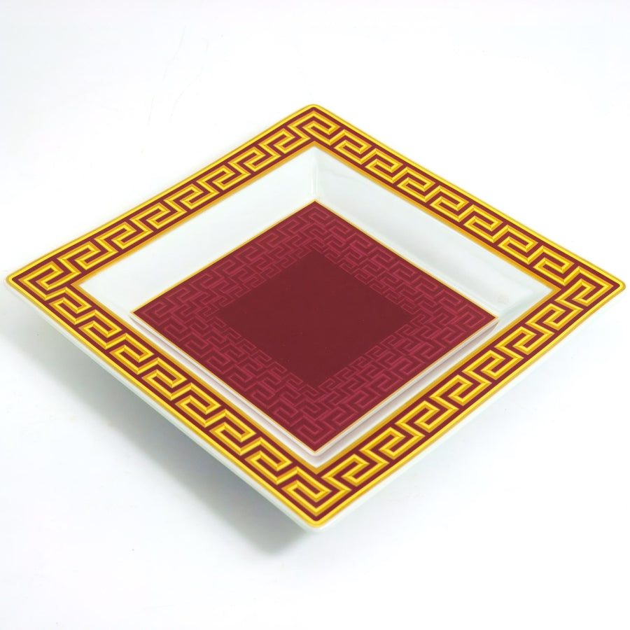 Versace x Rosenthal Méandre Vide-Poche (8.5") | Vintage Porcelain