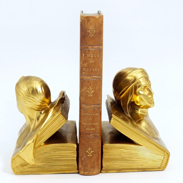 Victor Hugo 1850s Complete 1st Edition Antique Book Collection of Victor Hugo, including Leather Bound Books Of Les Miserable and Hunchback of Notredame - Antique Books ClassyTea