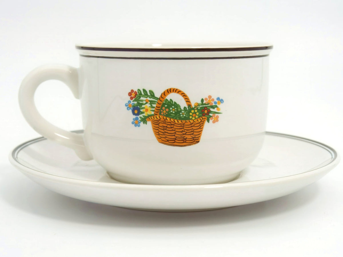 Villeroy & Boch Villeroy & Boch "Design Naif" Coffee Cup Set For 6 w/ Saucers - Coffee & Tea Sets ClassyTea