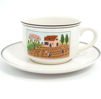 Villeroy & Boch "Design Naif" Coffee Cup Set For 6 w/ Saucers