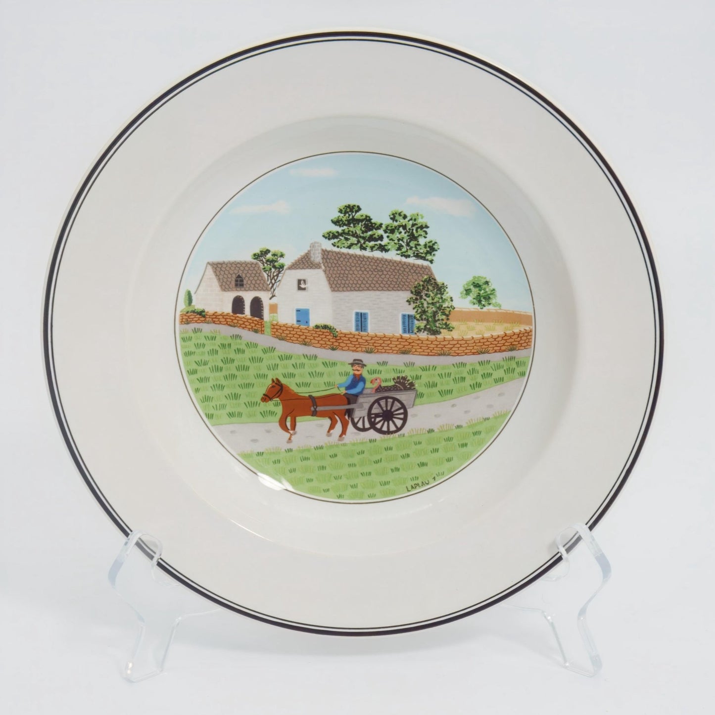 Villeroy & Boch Villeroy and Boch Design Naif Soup Bowls Vintage Rustic Tableware Elegant French Art Dinnerware Collectible Formal Dining Bowls Farmhouse - Soup Bowl ClassyTea