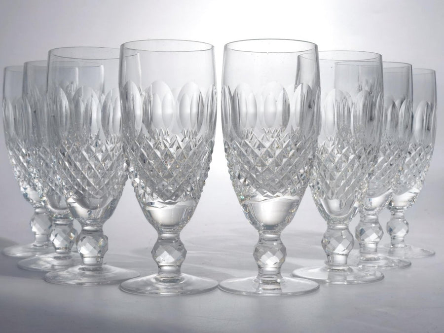 Waterford Colleen Fluted Champagne Glasses (6.5"), Set of 8 | Vintage Crystal