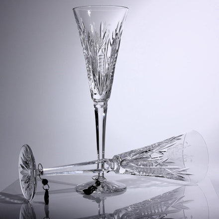Waterford 12 Days of Christmas Champagne Flute (10.5") | Vintage Crystal
