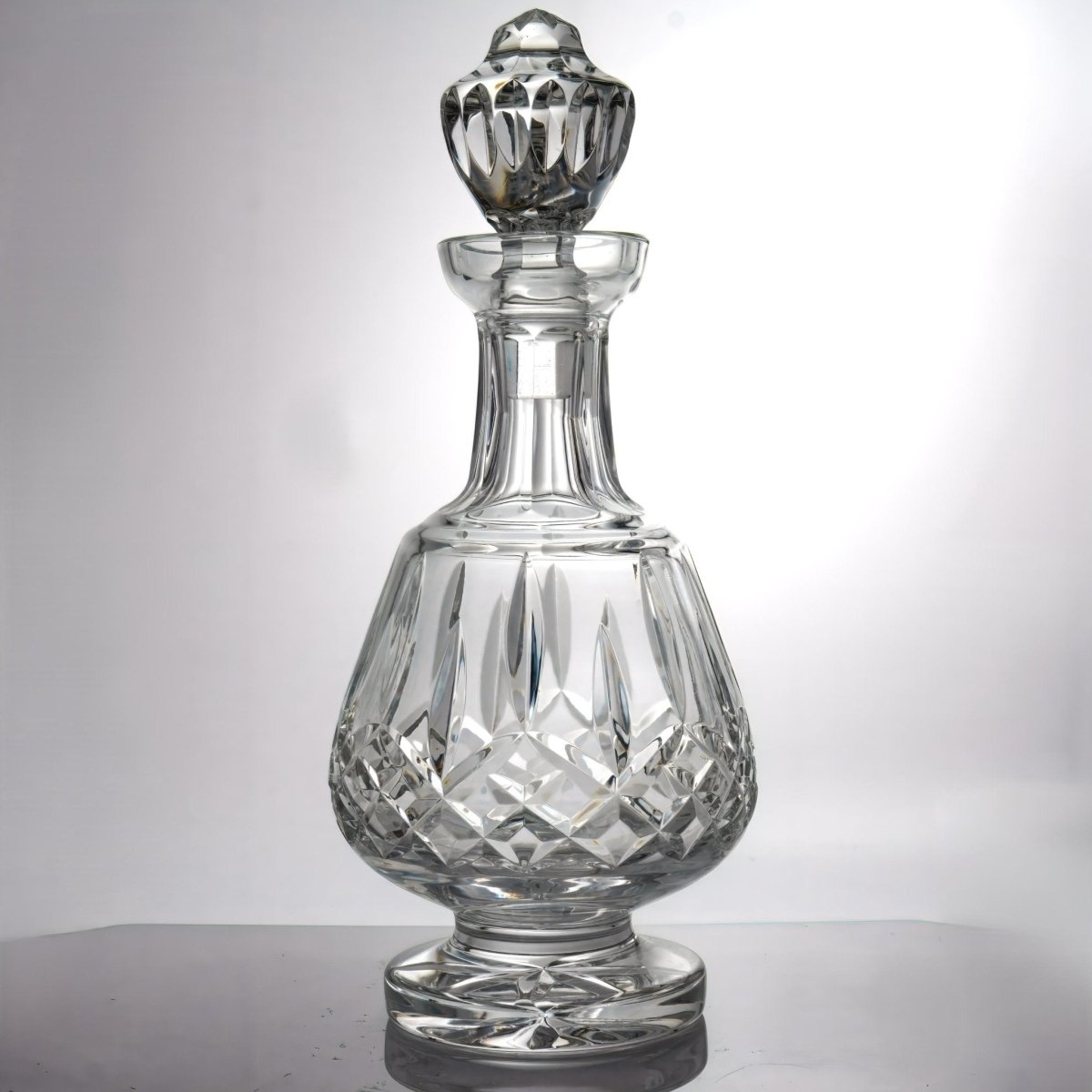 Waterford Waterford Lismore Decanter Set Vintage Cut Etched Crystal Glassware Midcentury Barware Wine Rum Liquor Whiskey Decanter Set Tall Brandy Gin - Crystal Decanter ClassyTea