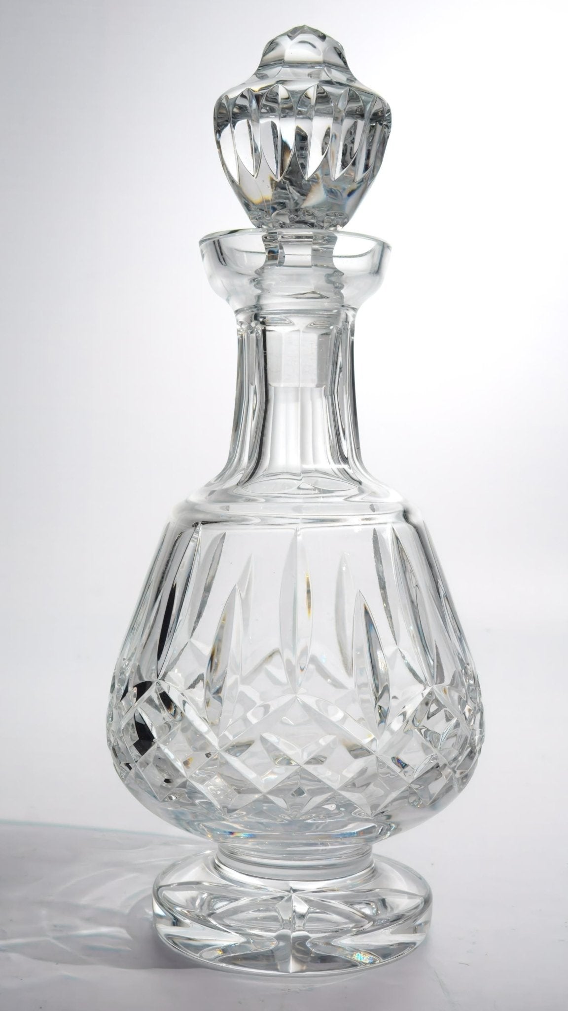 Waterford Waterford Lismore Decanter Set Vintage Cut Etched Crystal Glassware Midcentury Barware Wine Rum Liquor Whiskey Decanter Set Tall Brandy Gin - Crystal Decanter ClassyTea