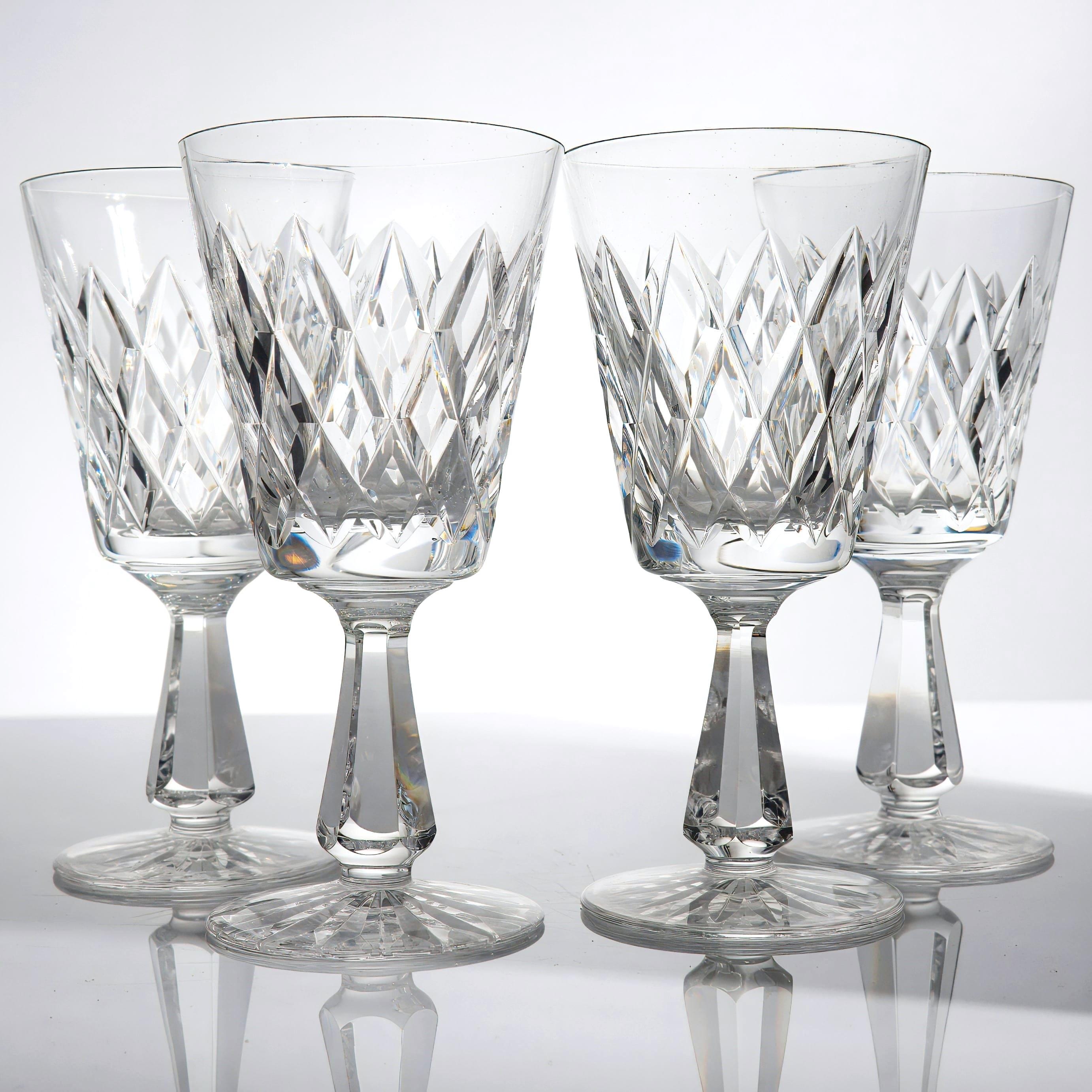 Waterford Crystal Waterford "Kinsale" Wine Glasses Set For 4 - Wine Set ClassyTea