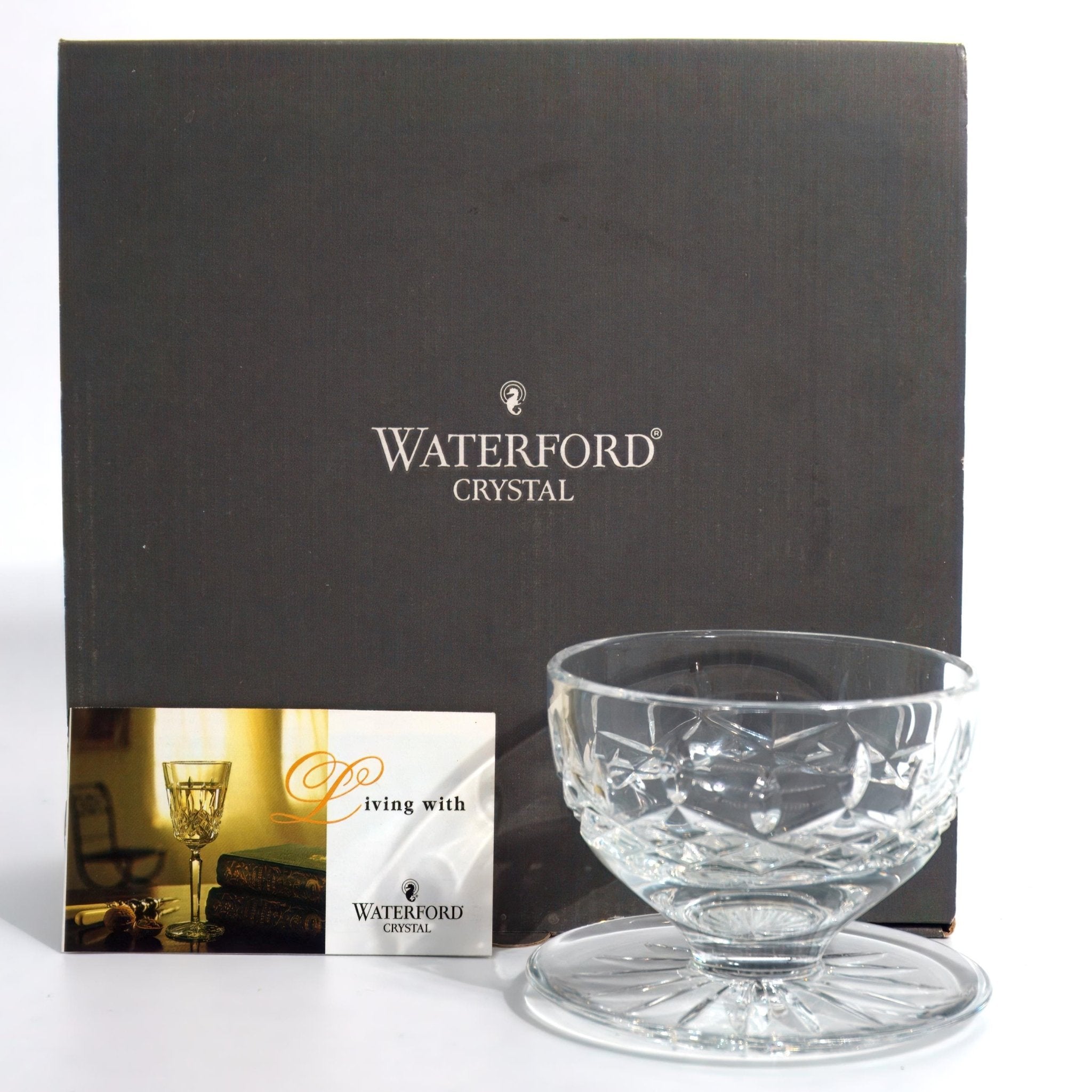 Waterford Waterford Lismore Footed Dessert Bowls For Ice Cream Bowl Snacks Bowl Fruit bowls sherbet parfait bowl gelato Gift for wife Crystal Dessert - Fruit/Dessert Bowl ClassyTea