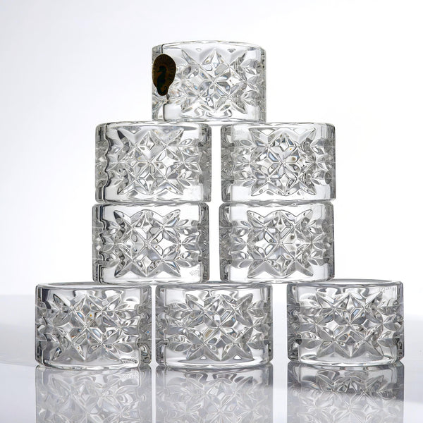Waterford Waterford "Lismore" Napkin Ring Set For 8 - Napkin Ring Set ClassyTea