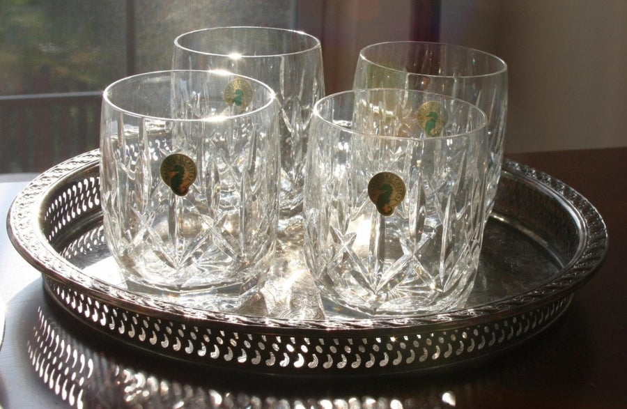 Waterford Westhampton Double Old Fashioned Glasses Set of 4 | Vintage Crystal