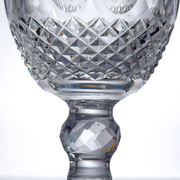 Waterford Eight (8) Waterford Colleen Water Goblet Glass Set Crystal Barware Large Iced Tea Wine Shrimp Cocktail Fruit Salad 15th Anniversary Gift - Water Goblet ClassyTea