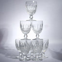 Waterford Eight (8) Waterford Colleen Water Goblet Glass Set Crystal Barware Large Iced Tea Wine Shrimp Cocktail Fruit Salad 15th Anniversary Gift - Water Goblet ClassyTea