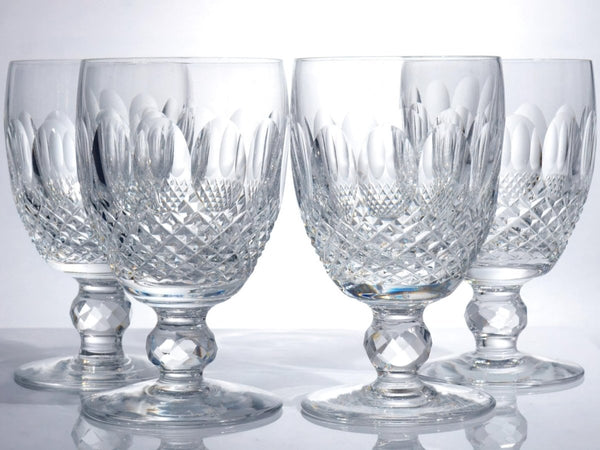 Waterford Eight (8) Waterford Colleen Water Goblet Glass Set Crystal Barware Large Iced Tea Wine Shrimp Cocktail Fruit Salad 15th Anniversary Gift - Water Goblet ClassyTea