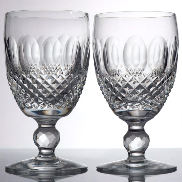 Waterford Eight (8) Waterford Colleen Claret Wine Glass Glass Set Crystal Barware Vintage Iced Tea Cocktail 15th Anniversary Gift Small Wine Glass - Wine glass ClassyTea
