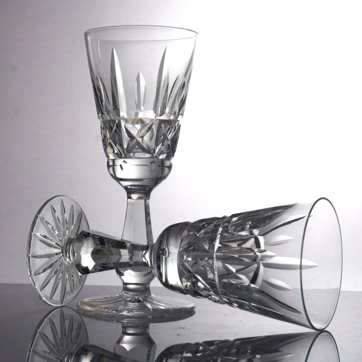 Waterford Two (2) Waterford Kylemore Sherry Glass | Small Wine Glass for Port Valentines gift for Wedding Anniversary gift for wife gift for daughter - Wine Glass ClassyTea