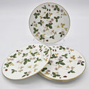 Wedgwood Set of 4 Wedgwood Wild Strawberry Bread and Butter Plates, 6" Fine Bone China, Vintage English Floral Pattern - Bread & Butter Plates ClassyTea