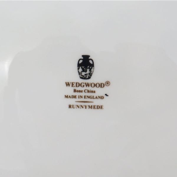 Wedgwood Wedgwood Runnymede China Set for 8, Dark Blue, Pink Shells, and Floral elements, Thanksgiving Dinnerware, Estate China set, Fine Bone China - China Set ClassyTea
