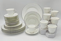 Wedgwood “Silver Ermine” China Set for 8