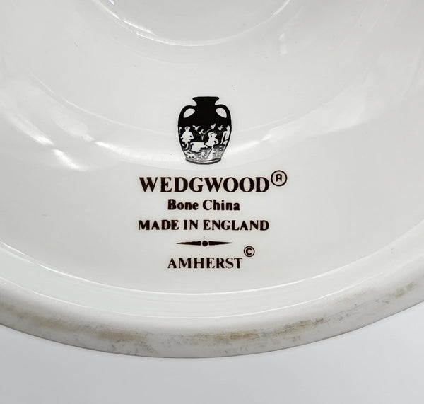 Wedgwood Wedgwood Amherst 5 - Cup Coffee Pot – Fine Bone China with Platinum Trim, Soft grey, Dark Blue accent, Blue Flowers, Discontinued - Coffee Pot ClassyTea