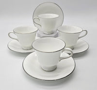 Wedgwood “Holiday” Cups & Saucers Set For 4
