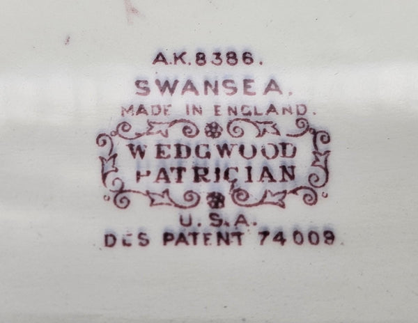 Wedgwood Wedgwood Swansea 15" Oval Serving Platter, Vintage Floral Fine China, Elegant Embossed Design, Discontinued English Tableware | Dinnerware - Oval Serving Platter ClassyTea