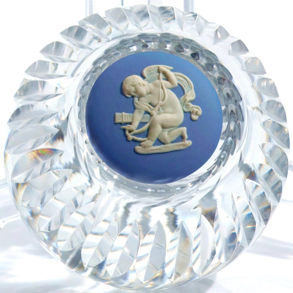 Wedgwood Wedgwood Crystal Paperweight w/ Jasperware Cameo (2.75") - Paperweight ClassyTea