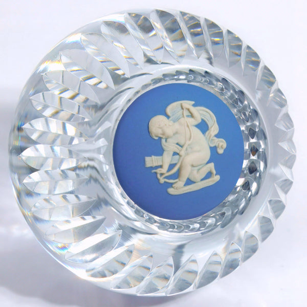 Wedgwood Wedgwood Crystal Paperweight w/ Jasperware Cameo (2.75") - Paperweight ClassyTea