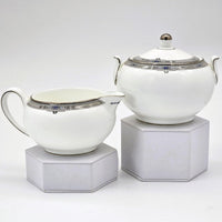 Wedgwood “Amherst” Sugar Bowl & Creamer 3 Pieces