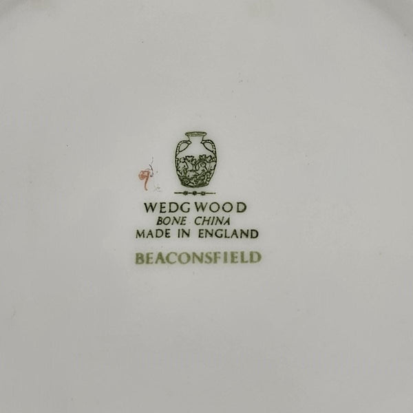 Wedgwood Vintage Wedgwood Beaconsfield Teapot – Fine Bone China, 2 - Pint Capacity Cream Flowers, Gray/ Brown Leaves, Nuts, Elegant Dinnerware - Porcelain Teapot ClassyTea