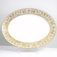 Wedgwood "Florentine Gold" Oval Platter (15.25")