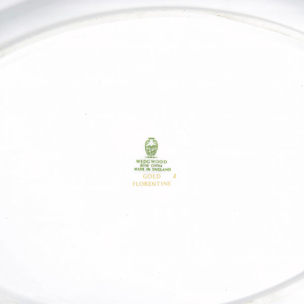 Wedgwood Wedgwood "Florentine Gold" Oval Platter (15.25") - Serving Platter ClassyTea