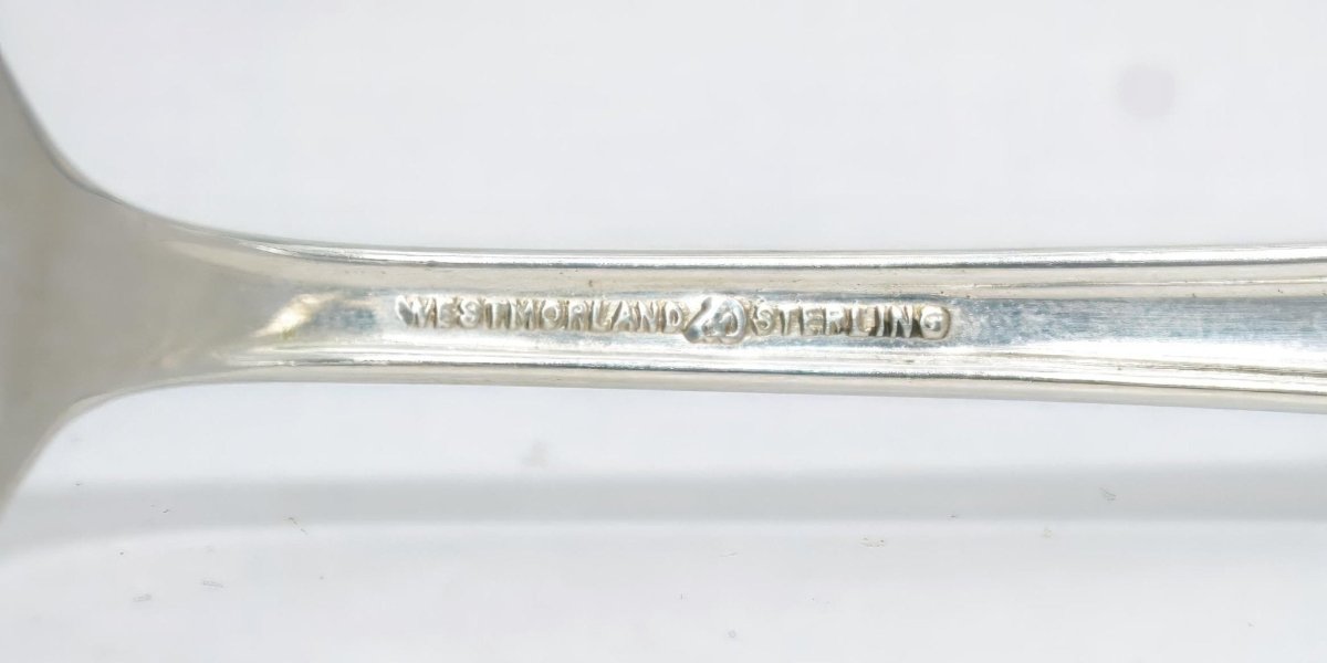Westmorland 1940s Sterling Silver Flatware Set for 12 Westmorland Milburn Rose Silverware 48 piece Gift for 25h Anniversary Gift Floral Knives Forks - Sterling Silver Flatware Set ClassyTea