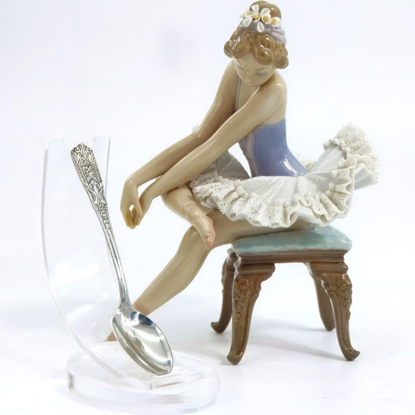 Westmorland Solid Silver Baby Spoon Westmorland Milburn Rose Christening Gift Grandmother Godparent Aunt Baby Shower Espresso Demitasse Spoon 1940s - Sterling Silver Flatware Set ClassyTea
