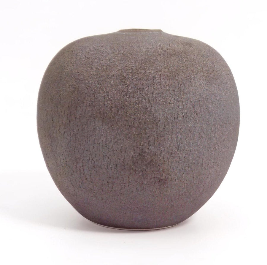Xu Chaozong Rust Flower Glaze Vase (5") | Vintage High-Fired Stoneware